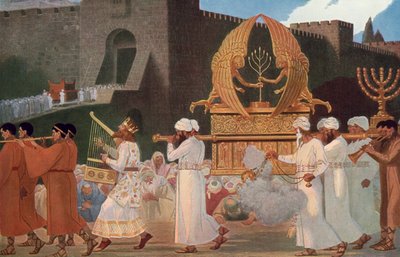 David Bringing the Ark of the Covenant into Jerusalem by Gebhard Fugel